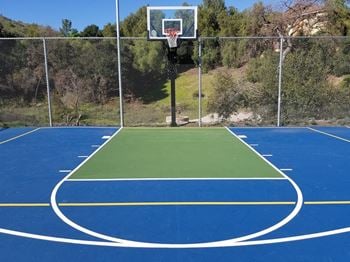Basketball and tennis courts